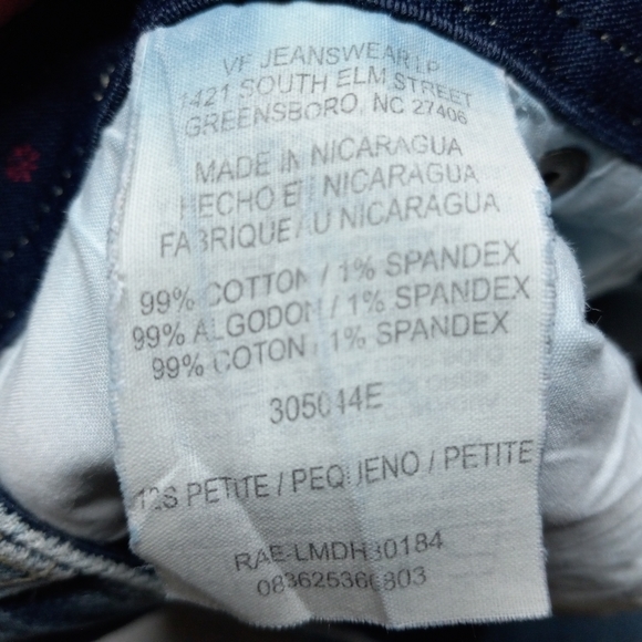 Lee Jeans Womens 12s Short Petite Blue Denim Comfort Waistband Stretch pants - Picture 7 of 10